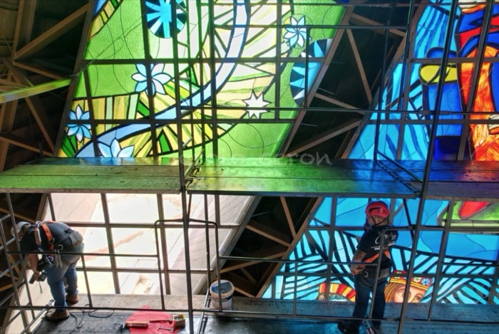 Catedral N. Sra. de Guadalupe — Vitral da Encarnação · Foz do Iguaçu (PR), imagem 6